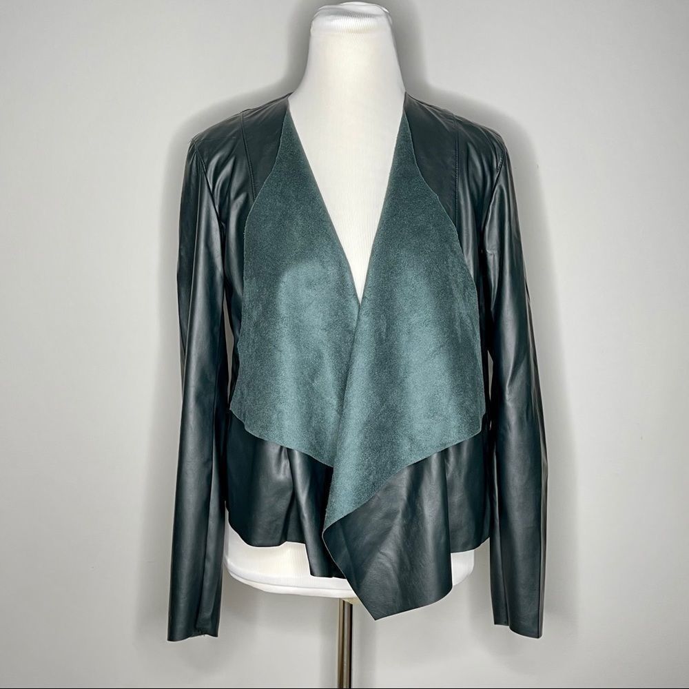 Blank NYC Green Faux Leather jacket NEW Medium